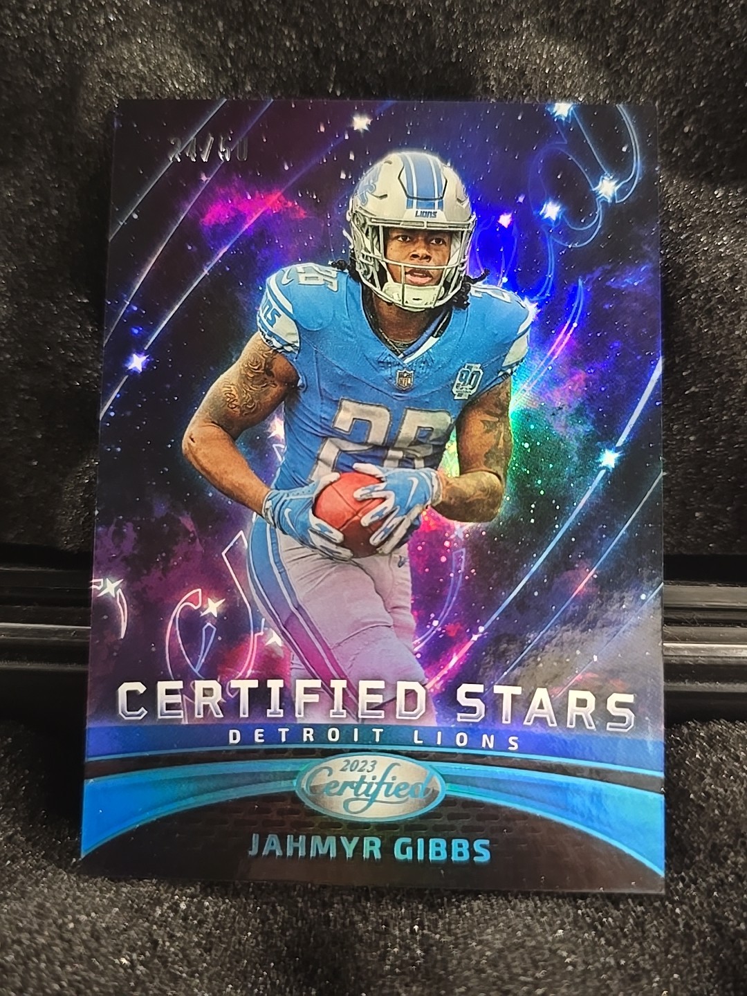 2023 Panini Certified - Certified Stars Jahmyr Gibbs #CS-16 Mirror Teal /50 (RC)