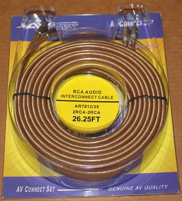 AV Link Pr Audio RCA Cable AR7812 - 26.25 ft, Brand NEW
