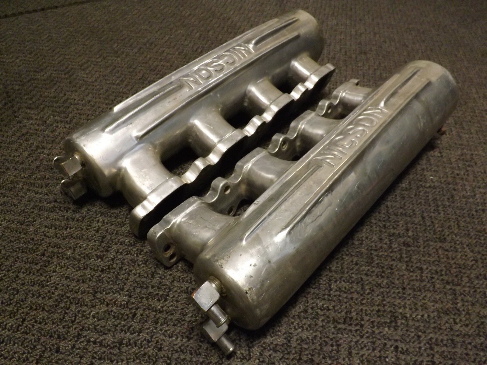 Nicson Marine 426 Hemi water cooled exhaust manifolds vdrive jet boat
