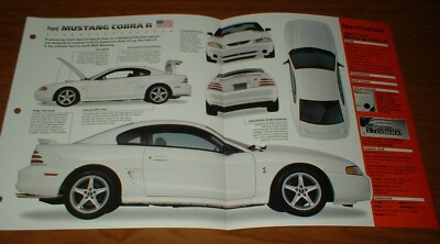 1995 Mustang Cobra R Spec Sheet Brochure Poster Print Photo 95 5.8 351 94 96 97