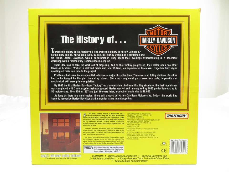 火柴盒 HD76270 Harley Davidson LE 收藏套装 全新带盒 — 第 2/3 张图片