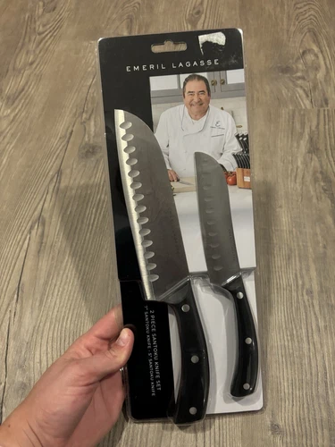 Emeril Lagasse Santoku 2-Piece Stainless Steel Knife Set - Chefs Knives
