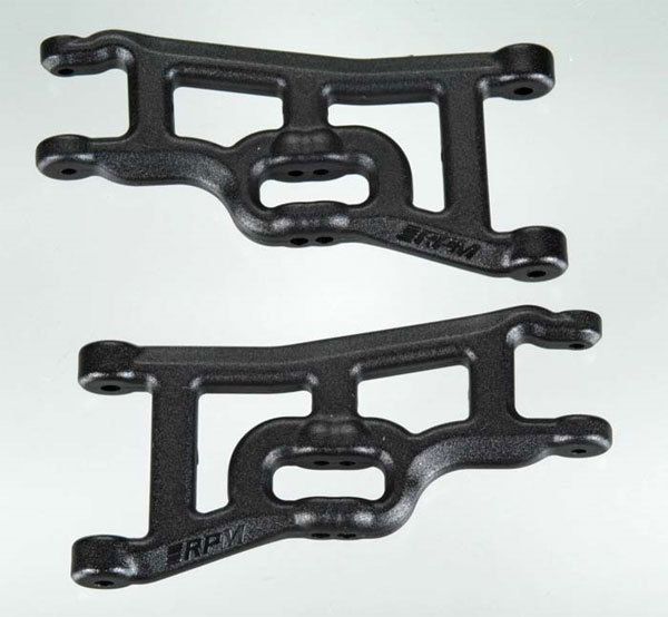 RPM 80242 Black Front Suspension A-arms Traxxas Rustler, Stampede 2WD, Slash 2WD