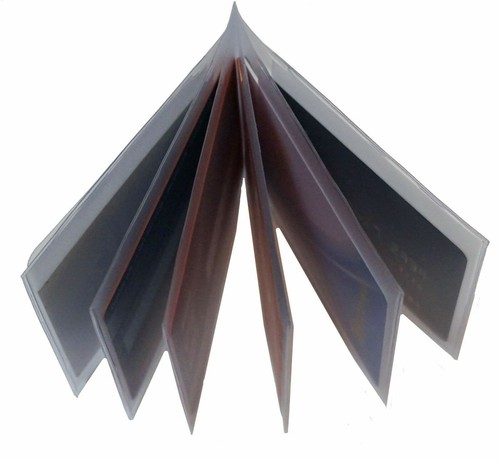 2 Clear Plastic 6 page Insert Credit Card Holder Bifold Wallet US SELLER - Picture 6 of 6