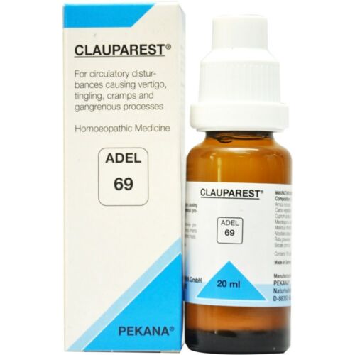 ADEL 69 Drops 20ml (Pack of 2) CLAUPAREST Adel Pekana Homeopathic OTC Medicine - Picture 1 of 1