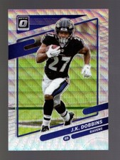 2021 OPTIC PREMIUM BOX SET WAVE PRIZM #129 J.K. DOBBINS /299 RAVENS QTY W/LINE