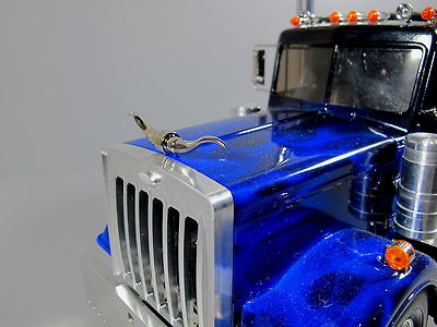 New 1pc Front Hood Bull Horn Ornament emblem ''Toy'' Tamiya 1/14 Grand King Hauler