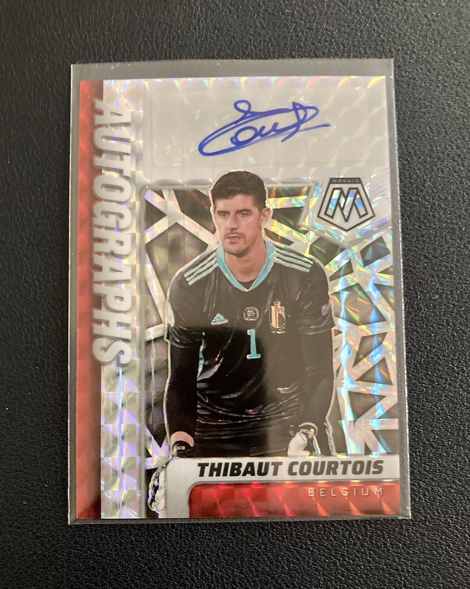 2021-22 Panini Mosaic FIFA THIBAUT COURTOIS Auto Prizm