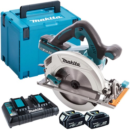 Makita DHS710ZJ 36V Circular Saw with 2 