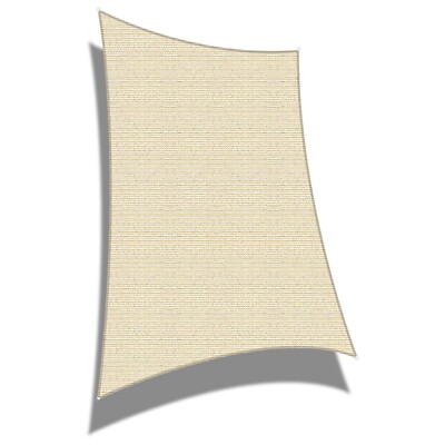 Sun Shade Sail Rectangle Canopy Sunshade Cover UV Block for Yard Garden Outdoor