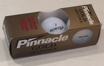 Box Of 3 'Pinnacle' Gold Distance No:4 Golf Balls Longer Drives