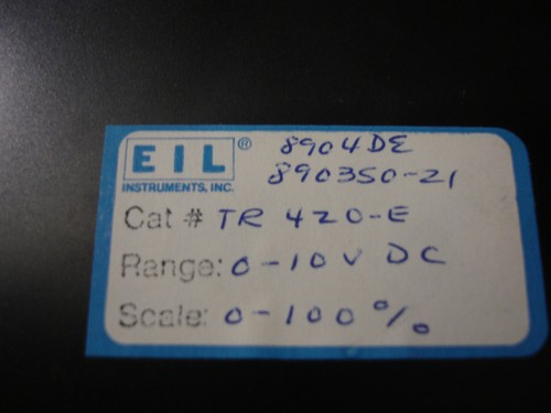 EIL INSTRUMENTS INC TR/420E, 0-10VDC, SCALE:0-100% - Picture 4 of 5