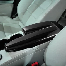 LHD Central Storage Box Cover Case Piano Black ABS For Benz C E Class 2009-2011