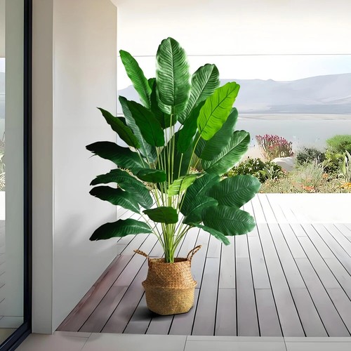 Real Touch Large Tropical Palm Tree Office Desktop Decoration - Picture 3 of 30