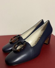 Salvatore Ferragamo Muleta 6 M Creation Limited Edition Pump Heel Blue