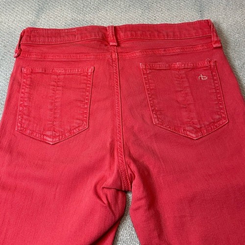 Rag & Bone Women's Zipper Jeans Size 27 Light Red Pants Casual - Picture 10 of 13