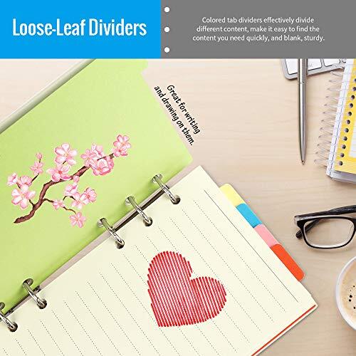 Zelten A5 Kraft Paper Refill Sheets – 6-Hole Loose Leaves For Binders & Planners