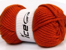 2-Skein Lot Atlas Jumbo Yarn superbulky acrylic 2x200g Orange