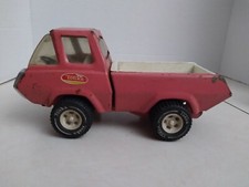 Vintage Tonka Pink Metal Pressed Steel Pickup Truck Made in USA