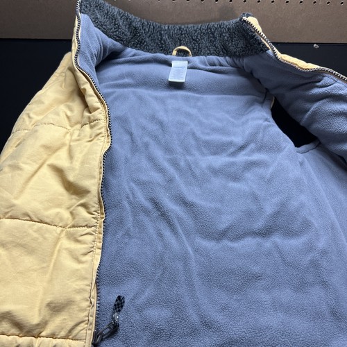Boys Outerwear fleece Vest Gymboree Size M 7/8 Gray & Light Yellow Warm - Picture 2 of 4