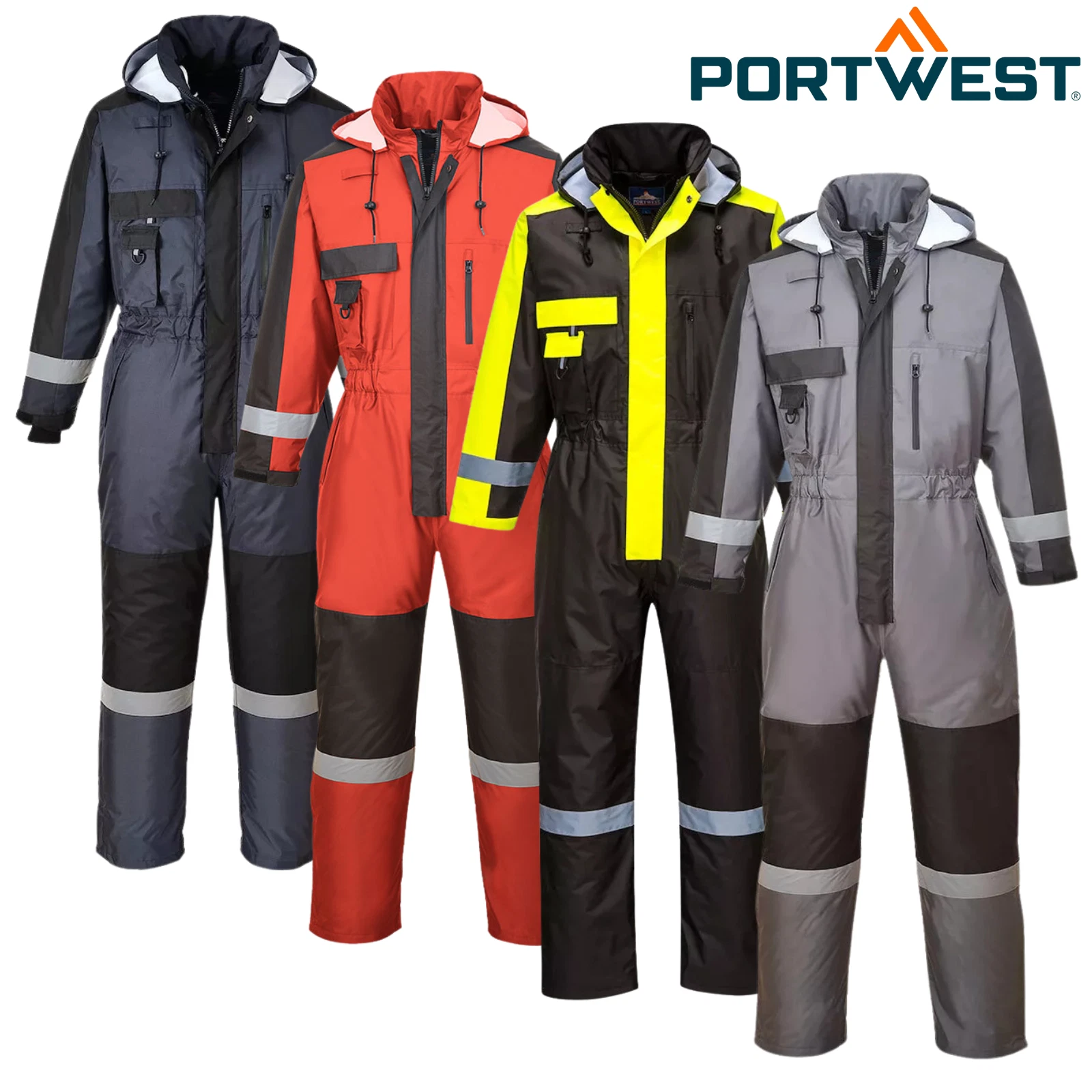 Portwest Winter Coverall/Overall Waterproof Cold Protection Padded Quiled Suit