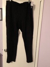 Black Faux Suede Leggings Size 3X