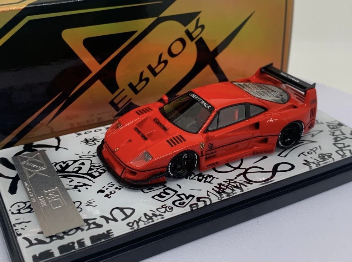 404Error 1:64 Ferrari F40 Liberty Walk Red - Limited 499pcs