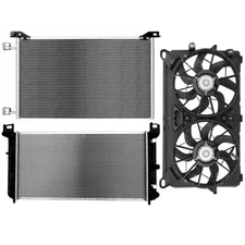Radiator Condenser Cooling Fan Kit For 2005-2013 Chevy Silverado 1500 4-Door V8