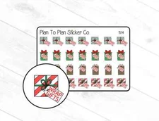 1514~~Wrap Christmas Gifts Planner Stickers.