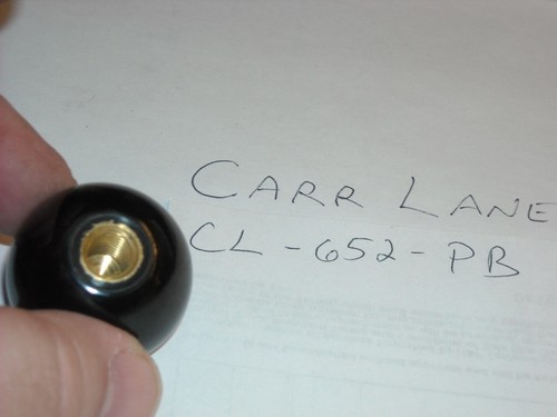 CL-652-PB, Carr Lane, Ball Knob, New Old Stock - Picture 2 of 2