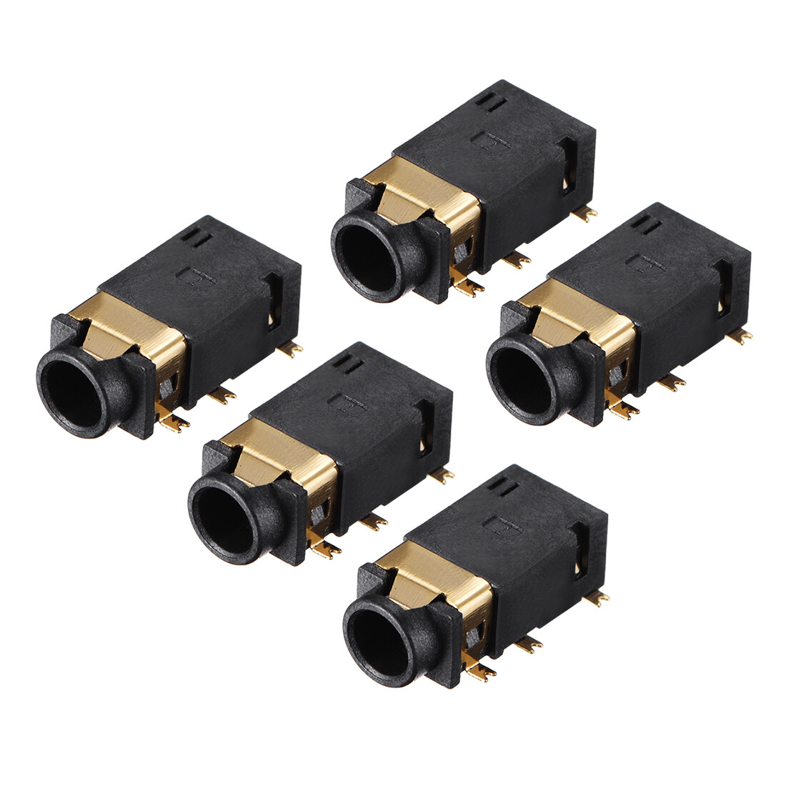 3.5 mm Audio Jack Connector PCB Mount Female Socket 6 Pin PJ-311D