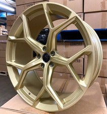 22" Audi RS6 C7 C8 RS6F Design Satin Gold 10j Alloy Wheels X4