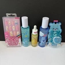 New Wet n Wild x Care Bears Cosmetics Lot Nails, Lip Mask, Serum, Sprays 5 Items