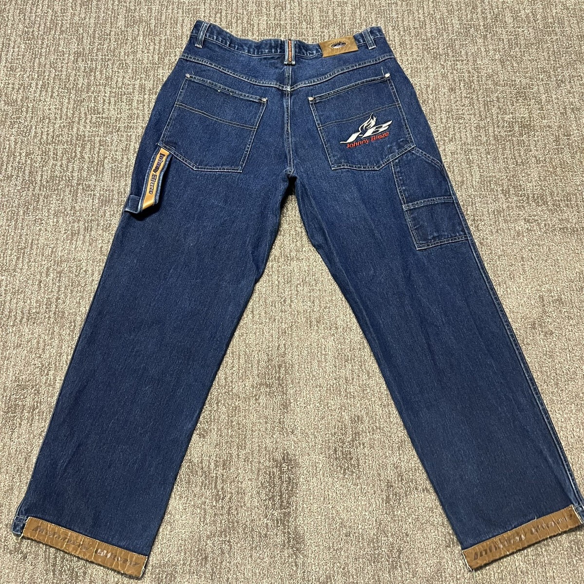 Vtg Johnny Blaze Denim Jeans 38 x 33 Skater Baggy Stash Vtg Johnny Blaze Denim Jeans 38 x 33 Skater Baggy Stash