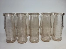 Pure Harpers Dairy Half Pint Milk Bottle Collection Of 10 Bottles 