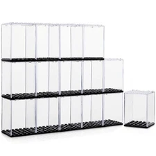 15 Pcs Minifigure Display Cases - Acrylic Display Box Fit for Minifig and Act...