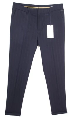SCOTCH & SODA pantalon chino Mott slim fit stretch homme bleu marine rayures - Photo 1/4