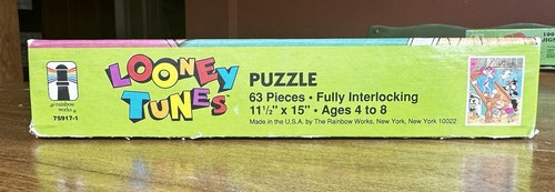 VTG 1990 Looney Tunes Halloween 63 Piece Jigsaw Puzzle Rainbow Works COMPLETE - Picture 6 of 6