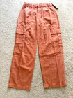 NEW NWT Billabong CARGO pants pockets26 by waist burnt orange color zipper — photo 1