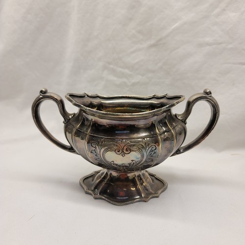 VTG Reed & Barton Silver Plate Tea Coffee Pot Set Cream Sugar Floral Hearts 3 pc - Picture 7 of 11