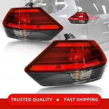 Fit 2017-2019 Nissan Rogue Outer Tail Light Rear Lamp Driver Passenger Side Pair