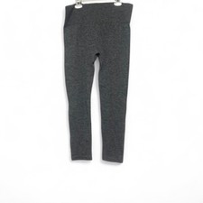 Grey high-waisted ribbed leggings Sz XL