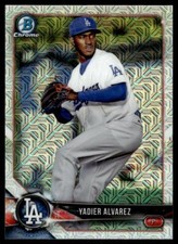 2018 Bowman Mojo BCP22 Yadier Alvarez Los Angeles Dodgers Baseball Card