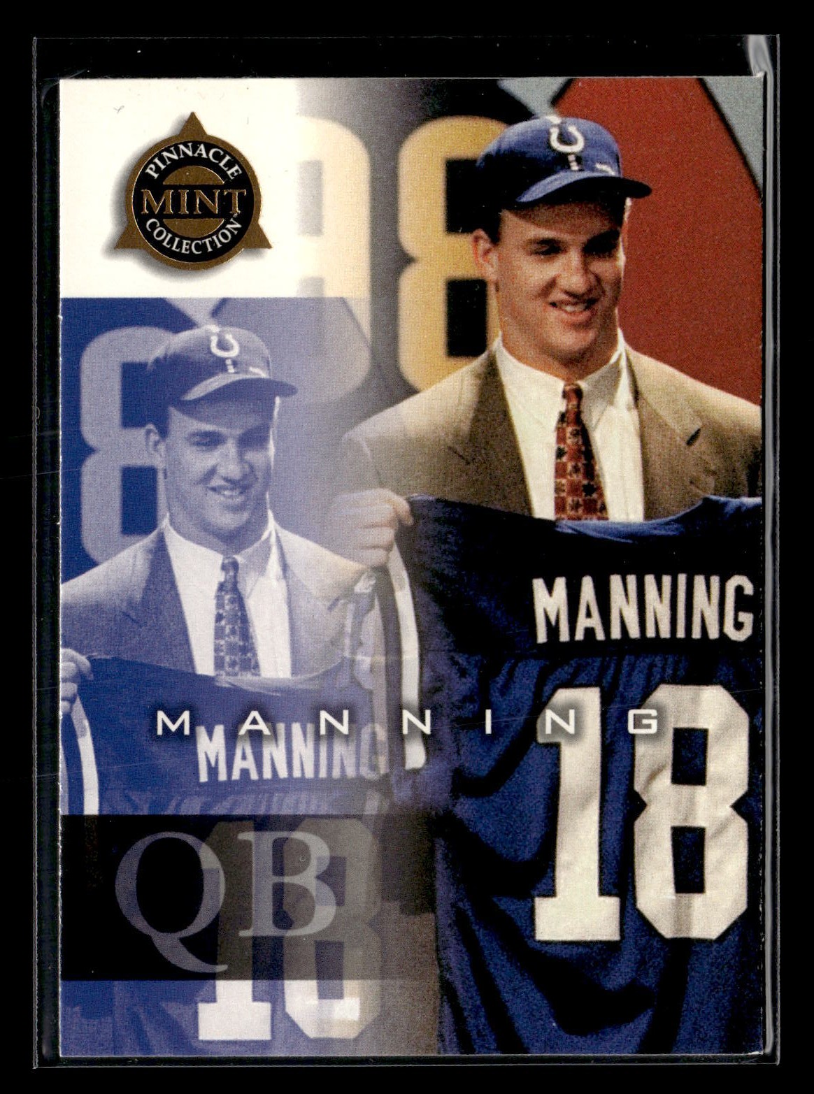 1998 Pinnacle Mint Peyton Manning #66 Rookie Indianapolis Colts FX4303