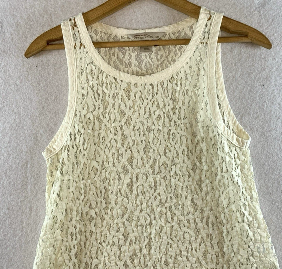 Женская прозрачная кружевная туника топ размер XL кремовая богемная романтическая фестивальная пляжная женская - Изображение 2 из 4