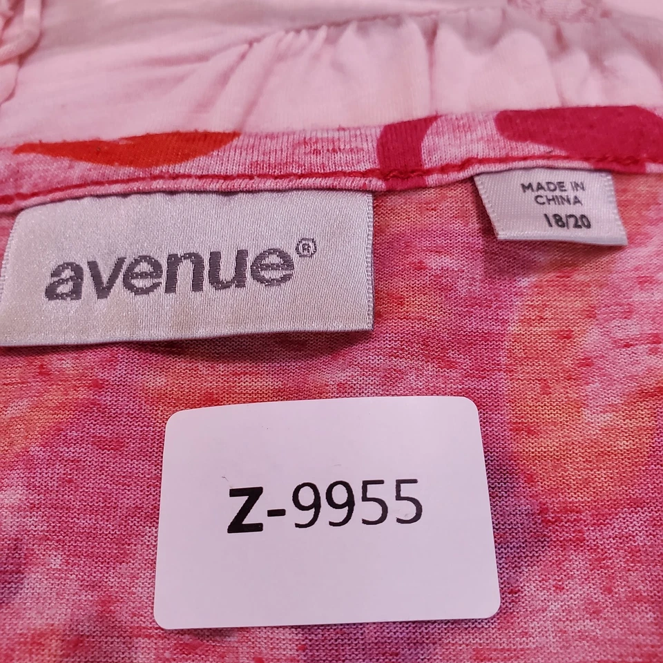 Blusa Avenue Mujer Top 18/20 Rosa Paisley Floral Mezcla Lino Tachonado Plisado Foto 2 de 4