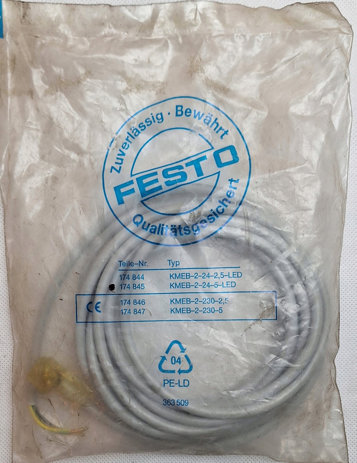 Festo KMEB-2-24-5-LED 174845 Socket 1 Piece