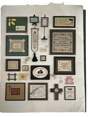 1984 Olde Towne Cross Stitch Booklet Leaflet SCRIPTURES II: PSALMS  24 Charts