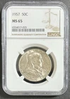 1957 Franklin Half Dollar NGC MS65