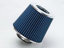 Universal Clamp-on Air Filter Standard Cone Dry Washable Standard 3.5 Blue Universal Clamp-on Air Filter Standard Cone Dry Washable Standard 3.5 Blue